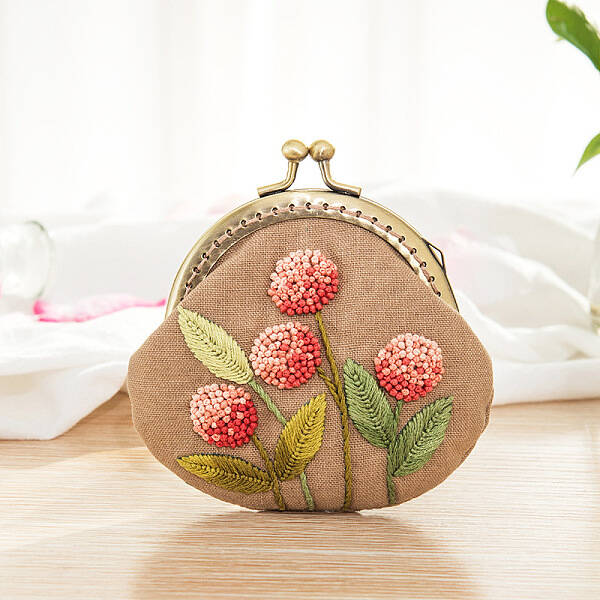 DIY Kiss Lock Coin Purse Embroidery Kit
