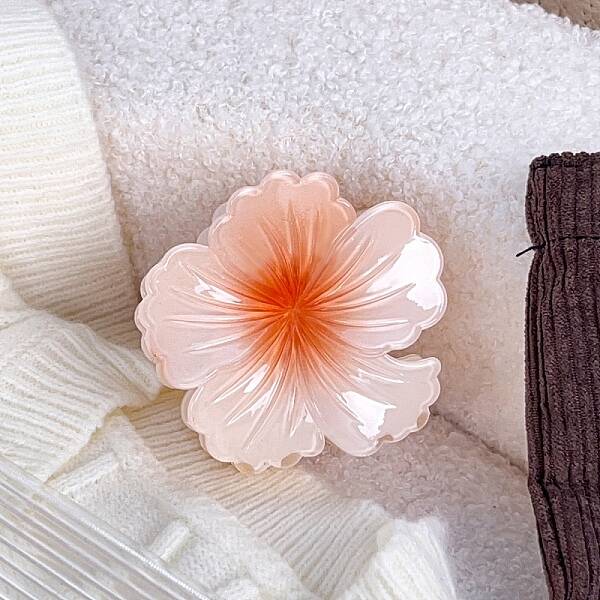Two Tone Plastic Claw Hair Clips