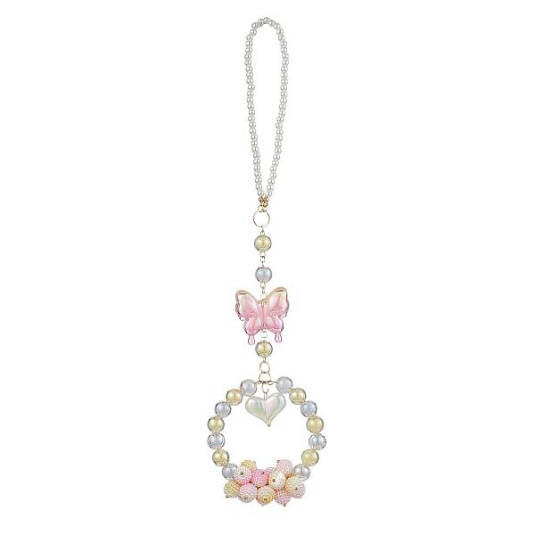 Acrylic Butterfly Heart Pendant Decorations