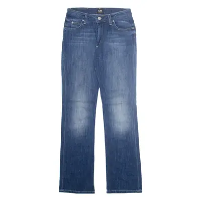 LEE Womens Jeans Blue Regular Bootcut Stone Wash W29 L33