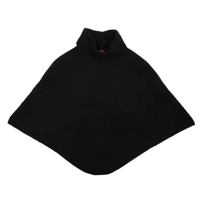 MONSOON Poncho Womens Jumper Black Roll Neck Tight Knit Sleeveless Wool S