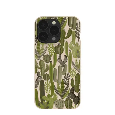 Seashell Succulent Cacti iPhone 13 Pro Case