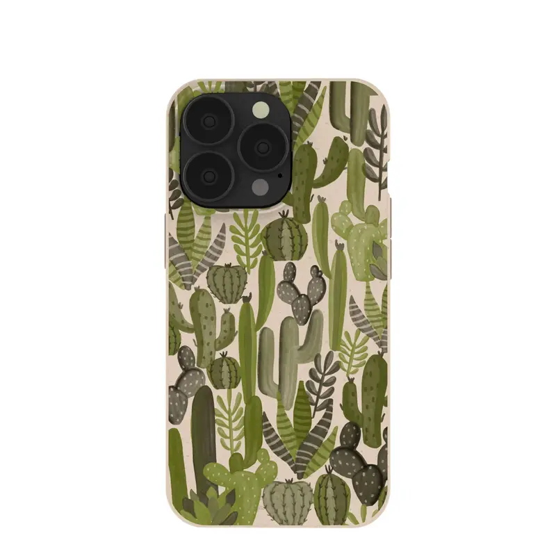 Seashell Succulent Cacti iPhone 13 Pro Case