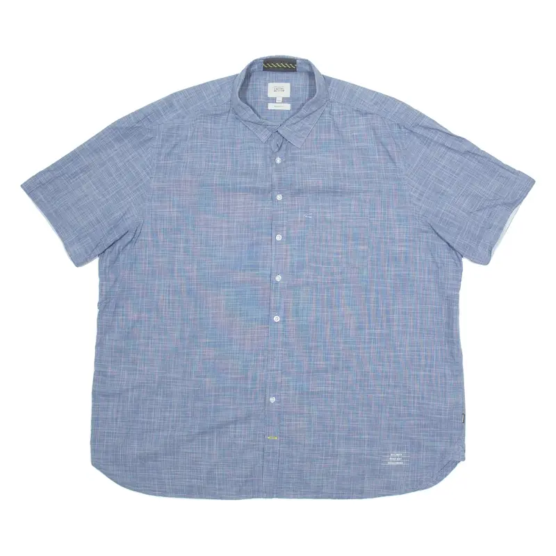 CAMEL ACTIVE Mens Plain Shirt Blue 3XL