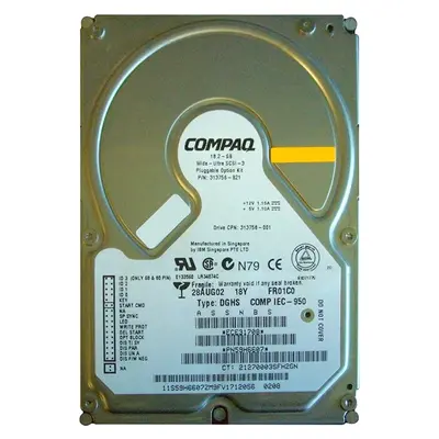 313756-B21 HP 18.2GB Wide Ultra3 SCSI 7200 3.5-inch Hard Drive