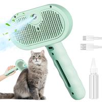 Pet Spray Hair Removal Comb, 1-piece pet hair brush, pet hair cleaning brush with shedding button, cat brush, dog brush, cat ...
