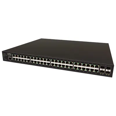 Luxul SW-610-48P-F | 48-Ports Gigabit Ethernet PoE+ with 4 SFP+ Ports L2 L3 Supported Managed Switch