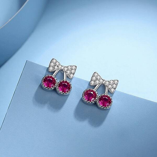 925 Sterling Silver Micro Pave Cubic Zirconia Stud Earrings