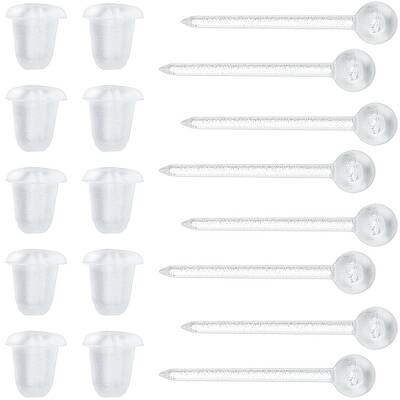 500Pcs Eco-Friendly Plastic Stud Earring Findings