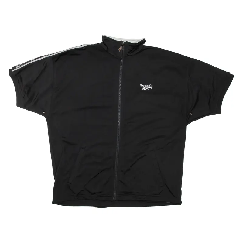 REEBOK Short Sleeve Mens Jacket Black L
