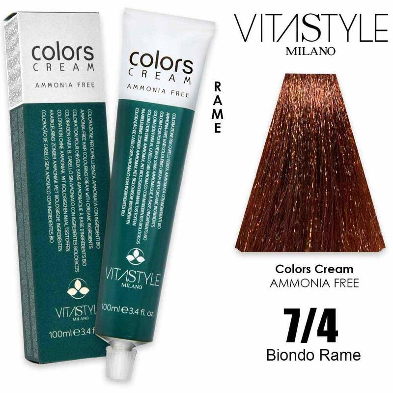 Vitastyle Colors Crema Senza Ammoniaca 100 Ml 7.4