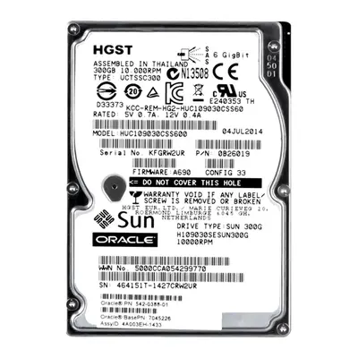 7045226 Sun 300GB 10000RPM SAS 6Gb/s 2.5-Inch Hard Drive with Bracket