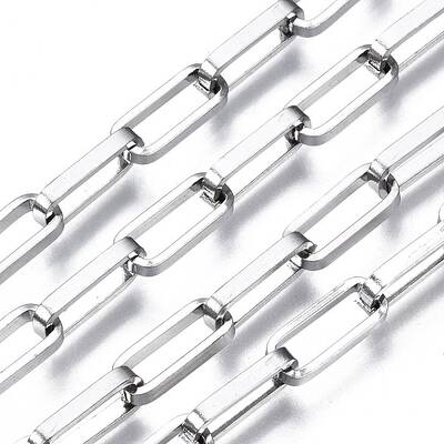 Tarnish Resistant 304 Stainless Steel Rectangle Cable Chains