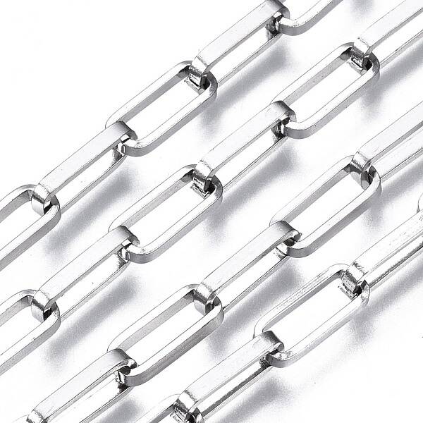 Tarnish Resistant 304 Stainless Steel Rectangle Cable Chains