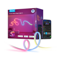 Govee Neon Rope Light 2 (Matter Compatible) RGBIC, Flexible, App Control, Smart Lighting, Bend Clips