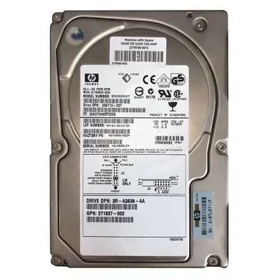 BD03695A27 HP 36.4GB Ultra-320 SCSI 10000 3.5-inch Hard Drive