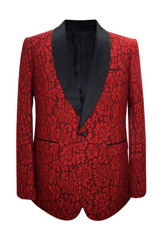 Paisley-502 Red - Mens Wholesale Blazers
