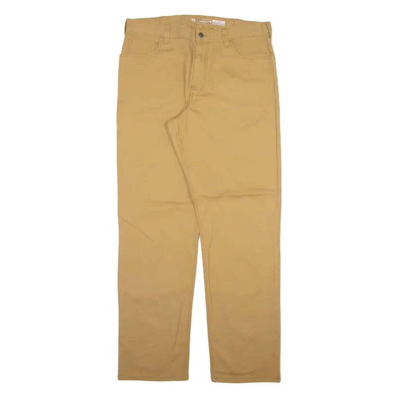 CARHARTT Mens Trousers Beige Relaxed Straight W36 L34