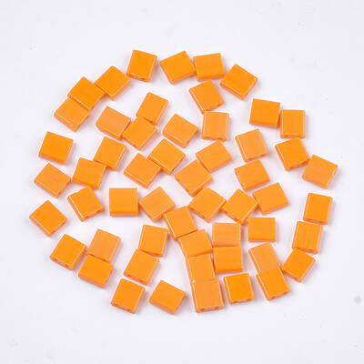 2-Hole Opaque Glass Seed Beads