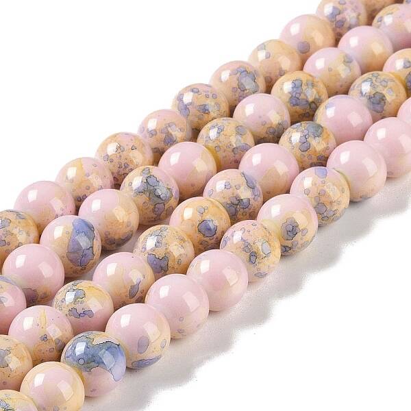 Baking Paint Glass Bead Strands