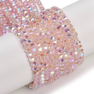 Electroplate Glass Beads Strands