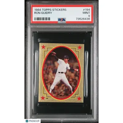 Ron Guidry PSA 1984 Topps Stickers Baseball #194 9 73526436