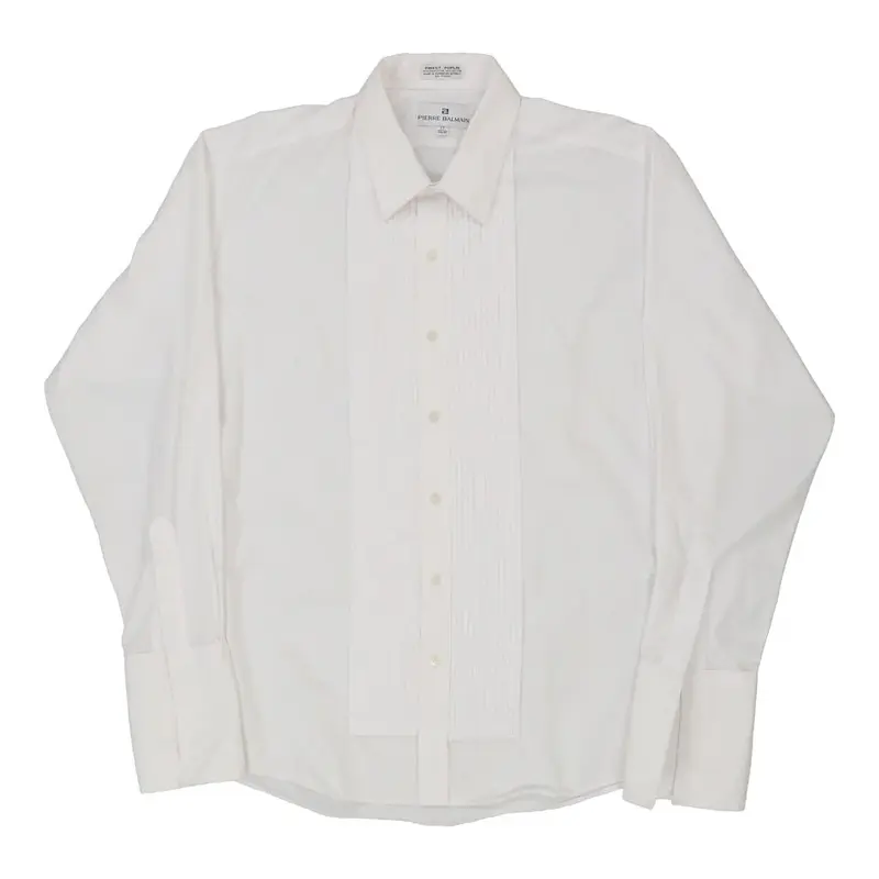 Pierre Balmain Shirt - XL White Cotton