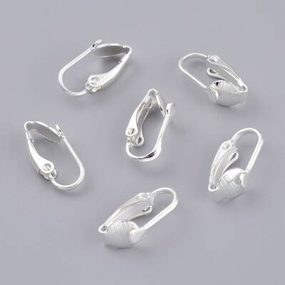 Brass Clip-on Earring Findings