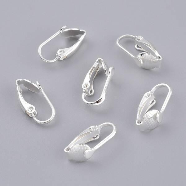 Brass Clip-on Earring Findings