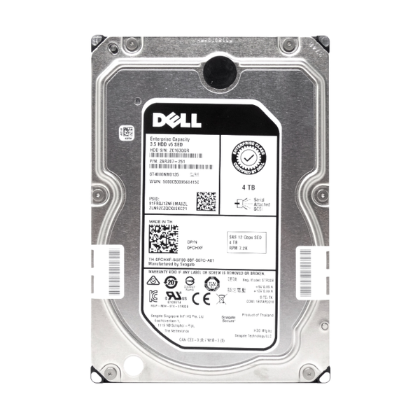 0FCHXF Dell 4TB 12Gb/s SAS 7200 3.5-Inch Hard Drive
