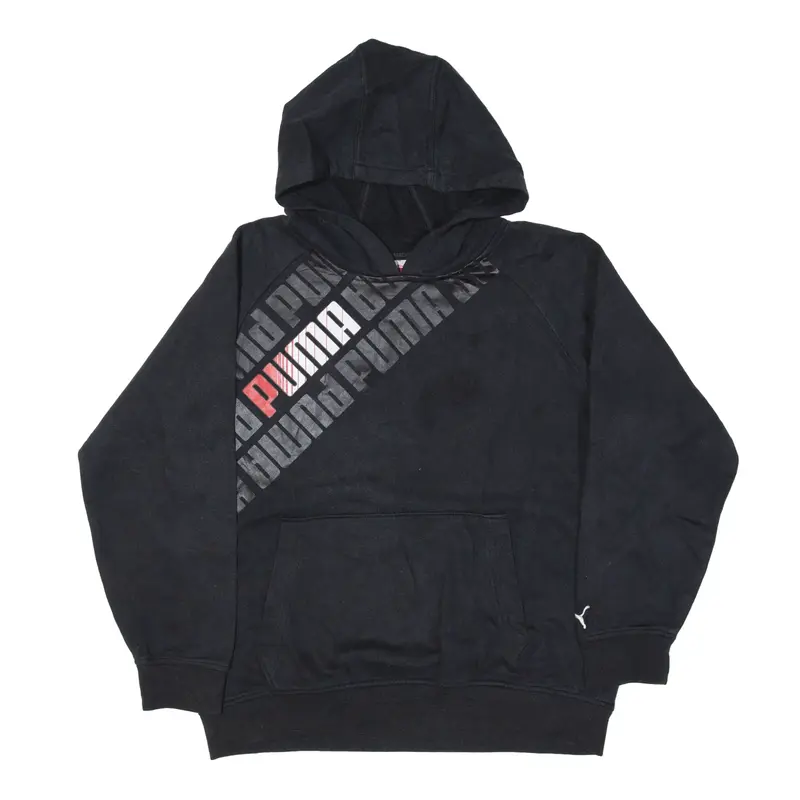 PUMA Hoodie Black Pullover Boys M