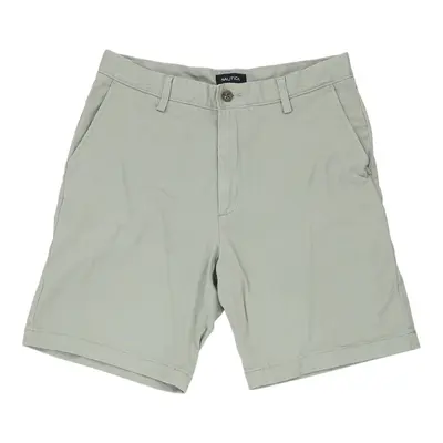 Nautica Chino Shorts - 33W 9L Green Cotton