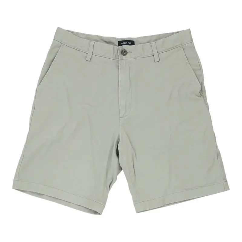 Nautica Chino Shorts - 33W 9L Green Cotton