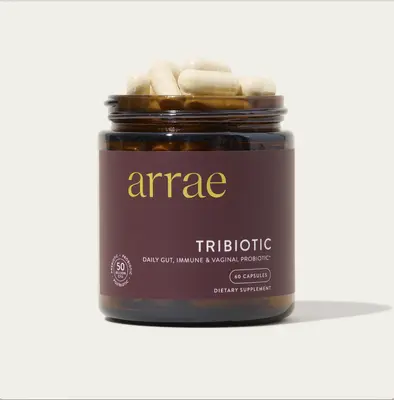 Arrae Tribiotic | 3-in-1 Prebiotic, Probiotic, & Postbiotic w/ Immunoglobulin|Natural Gut, Immune, Skin, & Women’s Health S...