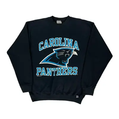 Carolina Panthers Logo 7 Nfl Sweatshirt - Large Black Cotton