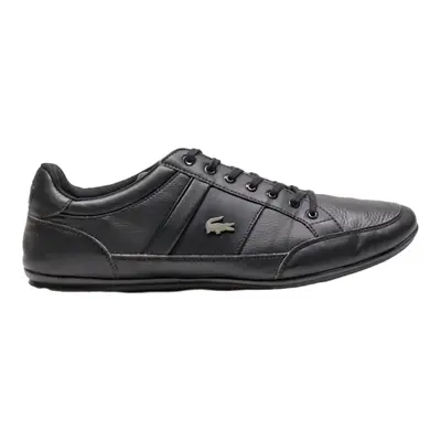LACOSTE Sneaker Trainers Black Leather Mens UK 11