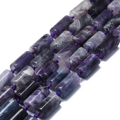 Natural Purple Fluorite Beads Strands