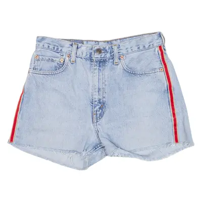 LEVI'S 554 02 Womens Denim Shorts Blue M W32