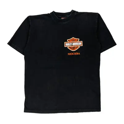 Harley Davidson 1899 Graphic T-Shirt - XL Black Cotton
