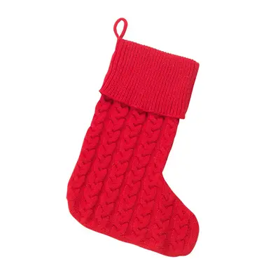 VIV&LOU Red Cable Knit Stocking