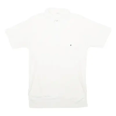 ROYAL KNIGHT Mens Polo Shirt White Short Sleeve XL