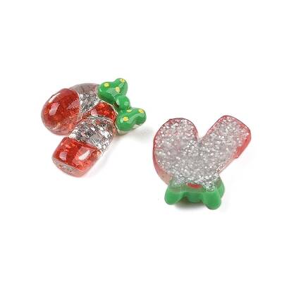 Christmas Series Cute Transparent Resin Decoden Cabochons
