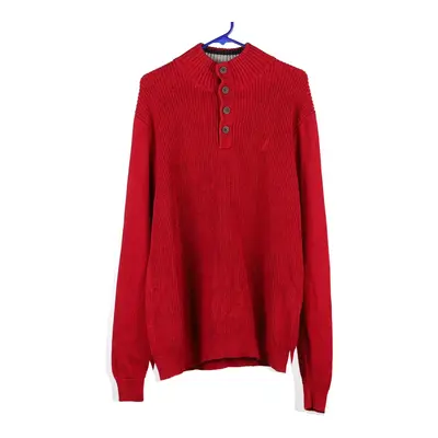 Nautica Jumper - Large Red Cotton