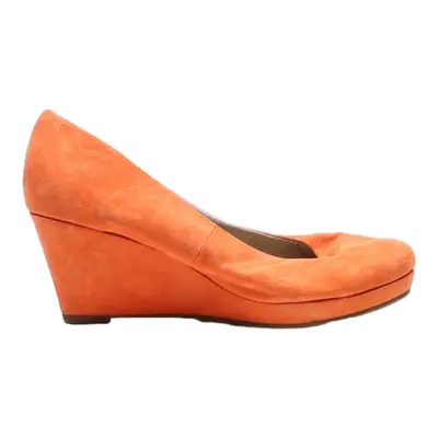 TAMARIS Wedge Heels Orange Synthetic Womens UK 7