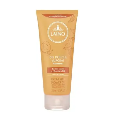 Laino Sugras Moisturizing Shower Gel Aloe Vera Organic Apricot 200ml