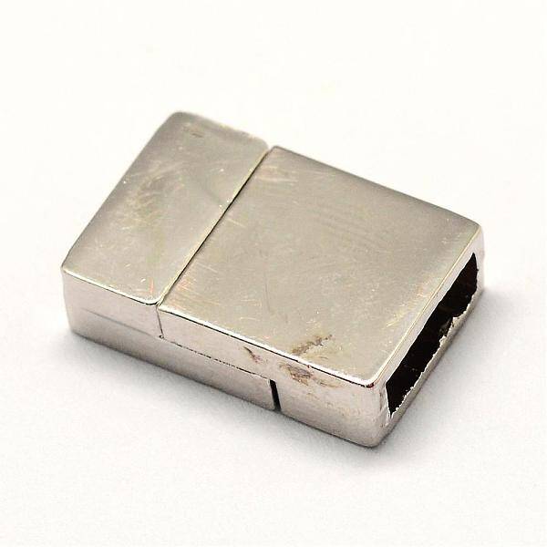 Alloy Magnetic Clasps with Glue-in Ends