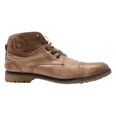 BUGATTI Ankle Boots Brown Leather Mens UK 8