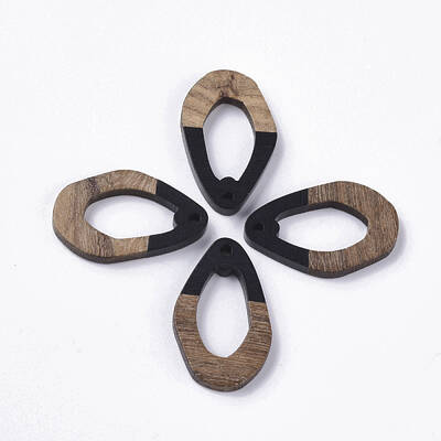 Resin & Walnut Wood Pendants