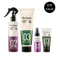 Dr. Groot Strengthen Hair at Home and On the Go Bundle Conditioner Haircare Shampoo Floral Gift Keratin Repair Scent