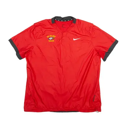 NIKE Big Walnut Eagles Football T-Shirt Red V-Neck Short Sleeve Mens XL